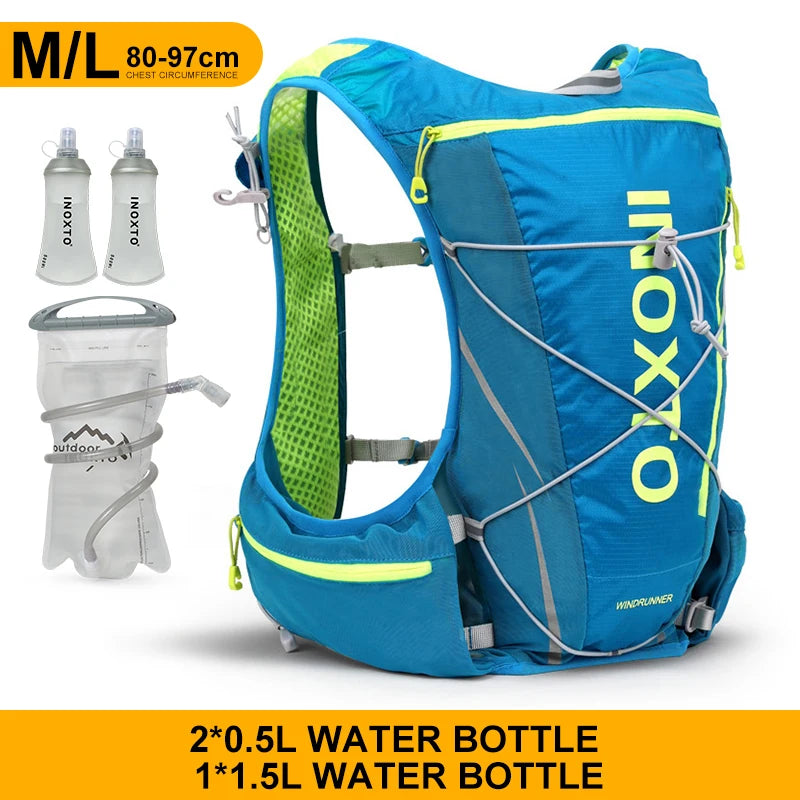 8L Hydration Vest Backpack – Running, Cycling, Hiking with 1.5L Bladder & 2x500ml Bottles